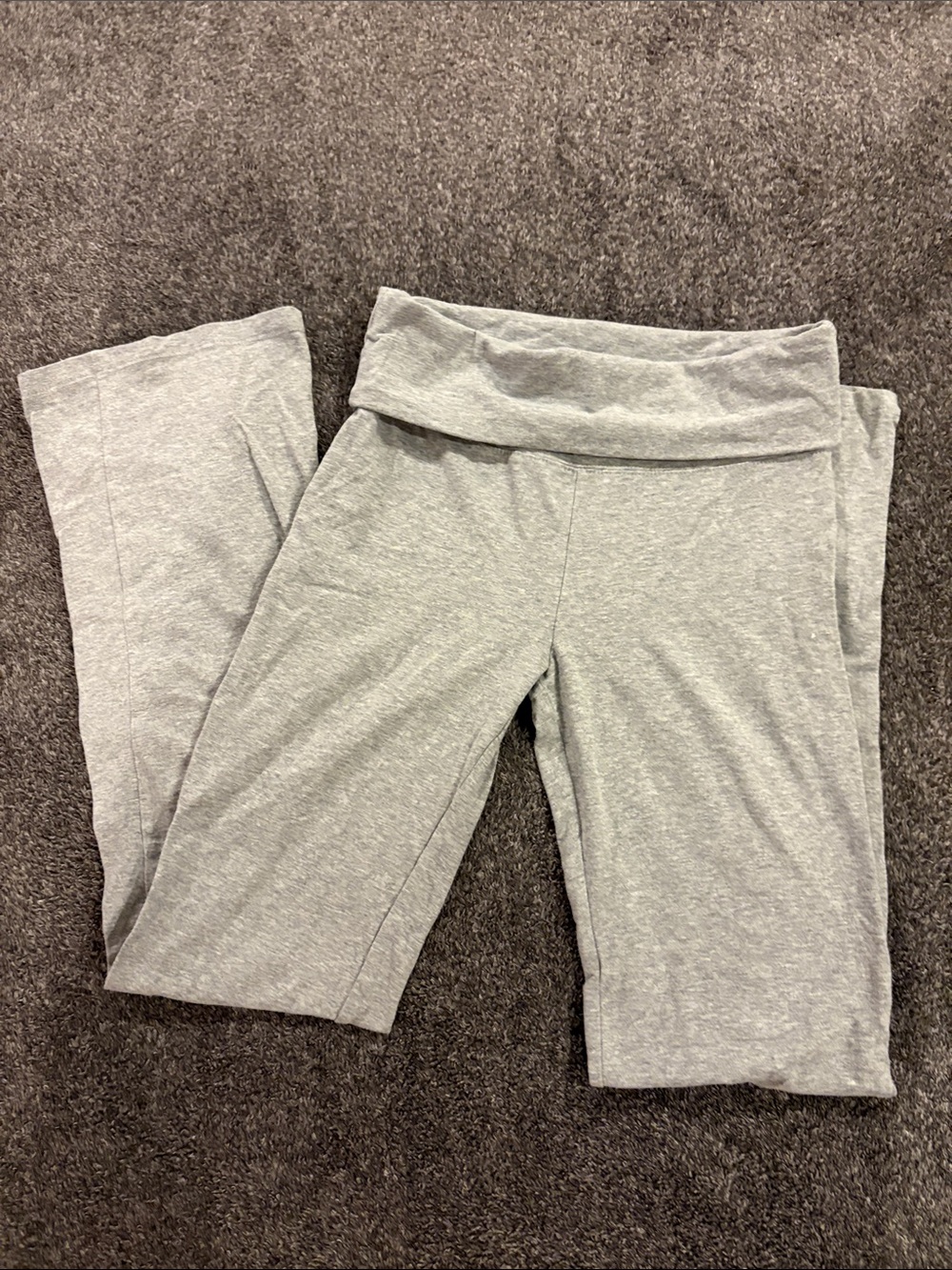 Cotton On Heather Gray Fold-Over Waist Lounge Pants